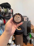 Hand-Carved Leather Pet Portrait Keepsake